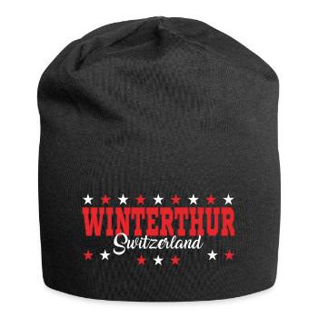 Winterthur - Jersey-Beanie - Schwarz - Vorne