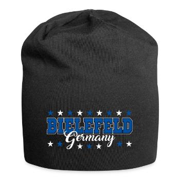Bielefeld - Jersey-Beanie - Schwarz - Vorne