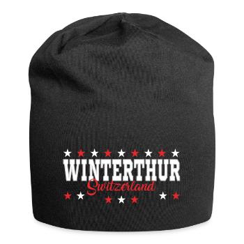Winterthur - Jersey-Beanie - Schwarz - Vorne