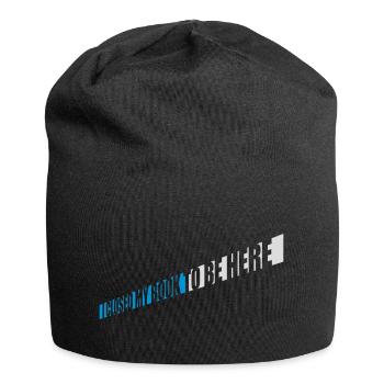 I closed my book - Jersey Beanie - black - Front