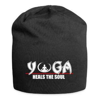 Yoga heilt die Seele - Jersey-Beanie - Schwarz - Vorne