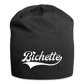 Bichette Petit Surnom Mignon - Bonnet en jersey - noir - Devant