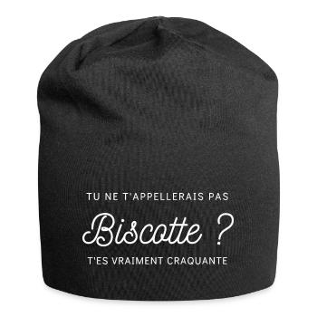 tu ne t appellerais pas biscotte - Bonnet en jersey - noir - Devant