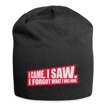Je suis venu voir oublier - Bonnet en jersey - noir - Devant