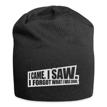 Je suis venu voir oublier - Bonnet en jersey - noir - Devant