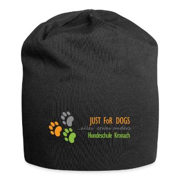 Hundeschule Kronach + - Jersey-Beanie - Schwarz - Vorne