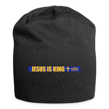 jesus is king Zitat - Jersey-Beanie - Schwarz - Vorne