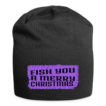 Dinosaur Fan Computer Bedroom Animal Fish Hook - Jersey Beanie - black - Front