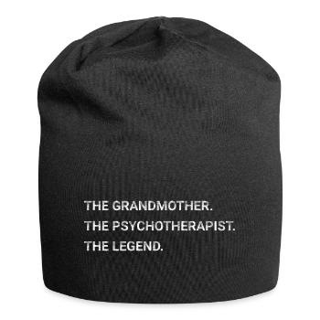 The Grandmother The Psychotherapist The Legend - Jersey Beanie - black - Front