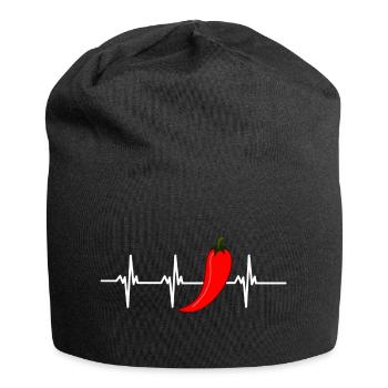 chilli heartbeat - Jersey Beanie - black - Front