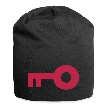 Schlüssel - Jersey-Beanie - Schwarz - Vorne