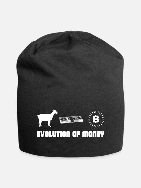 Bitcoin Trading Crypto Aktien - Jersey-Beanie - Schwarz