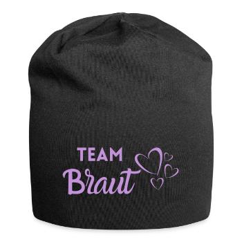 Team Braut - Jersey-Beanie - Schwarz - Vorne