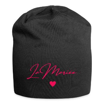 La mariée - Bonnet en jersey - noir - Devant