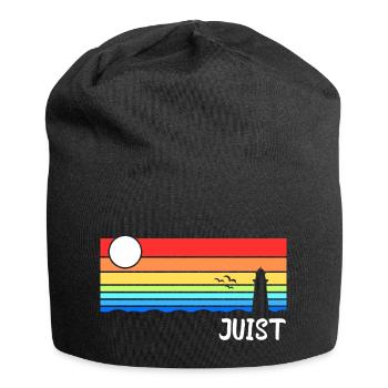 Juist Nordsee Ostfriesische Insel Geschenk - Jersey-Beanie - Schwarz - Vorne