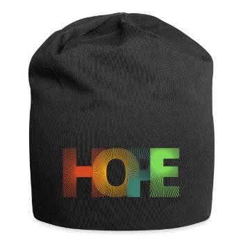 ESPOIR | ESPOIR | Imprimer - Bonnet en jersey - noir - Devant