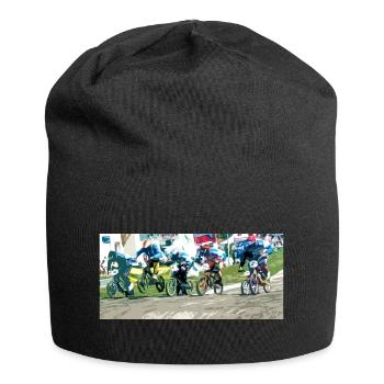 bmx race - Bonnet en jersey - noir - Devant