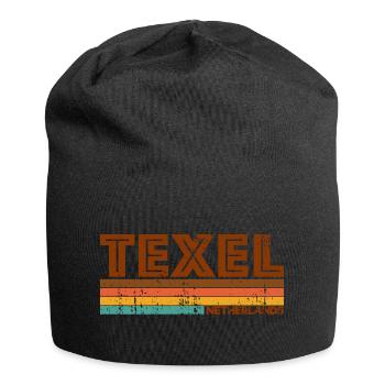 Vintage 1980s Style Texel Netherlands - Bonnet en jersey - noir - Devant