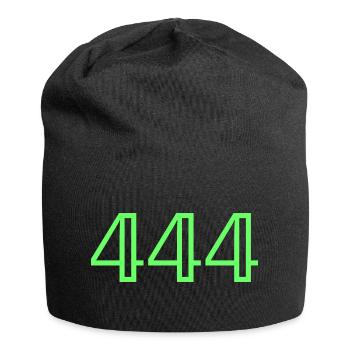 Nombres |444|. - Bonnet en jersey - noir - Devant
