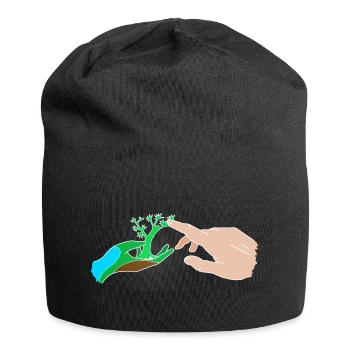 L’homme et la nature - Bonnet en jersey - noir - Devant