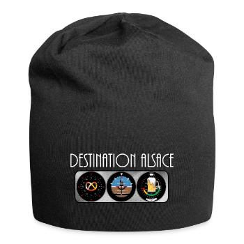 Destination Alsace Contraste Blanc BCB - Bonnet en jersey - noir - Devant