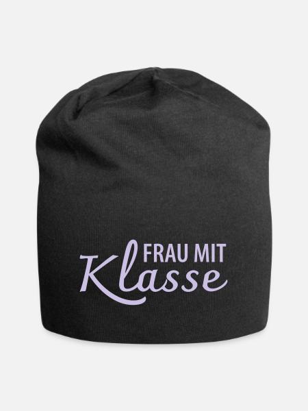 Frau Klasse Lehrerin - Jersey-Beanie - Schwarz