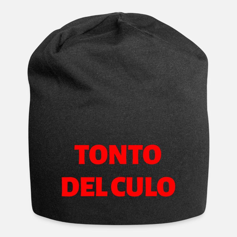 Spanische Sprache - Jersey-Beanie - Schwarz