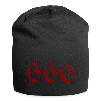 666 - Jersey Beanie - black - Front
