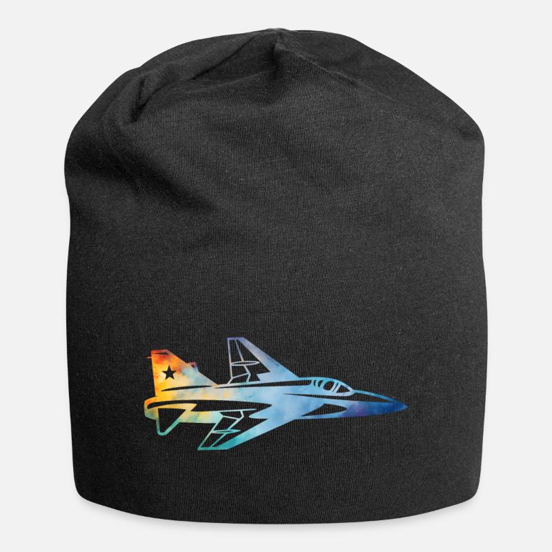 Avion de chasse - Bonnet en jersey - noir