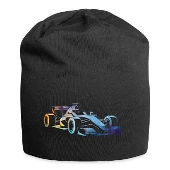 Voiture de course - Bonnet en jersey - noir - Devant