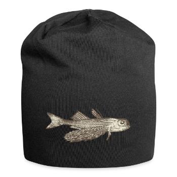 Meerestiere - Jersey-Beanie - Schwarz - Vorne