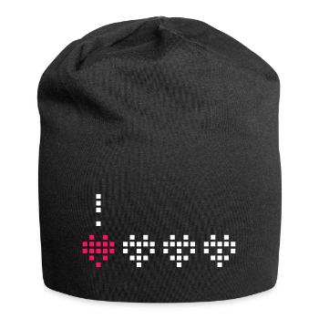 Living Heart. - Jersey Beanie - black - Front
