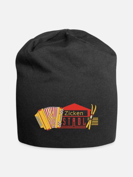 Zickenstadl - Jersey-Beanie - Schwarz
