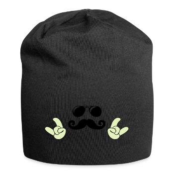 Visage froid - Bonnet en jersey - noir - Devant