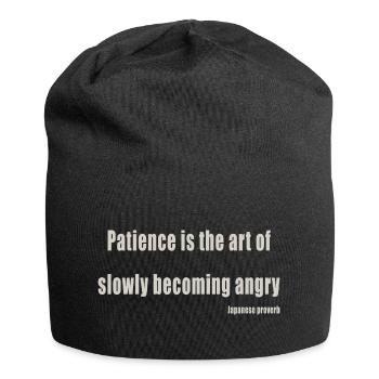 Patience - Jersey-Beanie - Schwarz - Vorne
