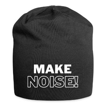 MAKE NOISE! - Jersey Beanie - black - Front