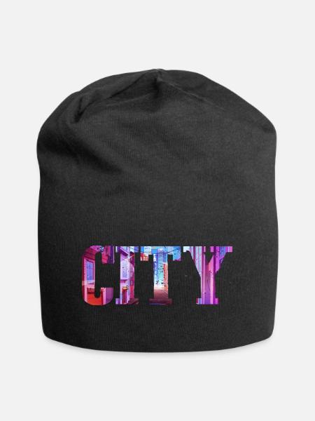 Centre-ville - Bonnet en jersey - noir