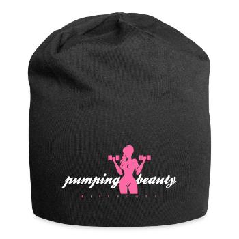 Pumping Beauty Pink - Jersey Beanie - black - Front