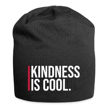 La gentillesse est cool gentillesse gentillesse dicton - Bonnet en jersey - noir - Devant
