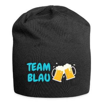 Team Blau - Jersey-Beanie - Schwarz - Vorne