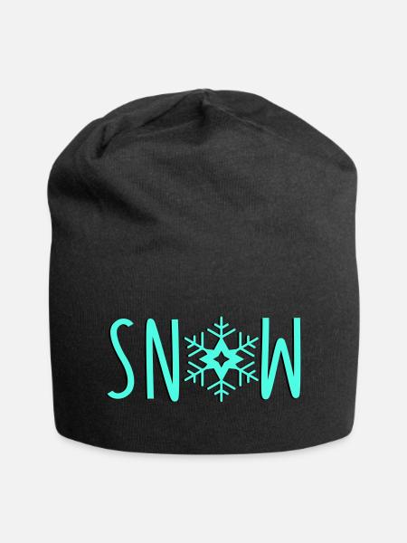 schneeflocke snow - Jersey-Beanie - Schwarz