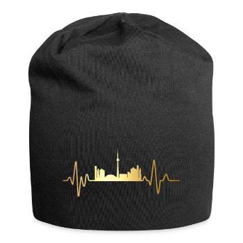 Herzschlag Toronto - Jersey-Beanie - Schwarz - Vorne