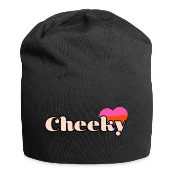 Cheeky Love ! Amour insolent , mon coeur - Bonnet en jersey - noir - Devant