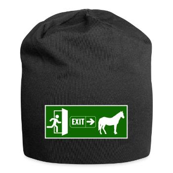 Sortie vers le cheval - Bonnet en jersey - noir - Devant