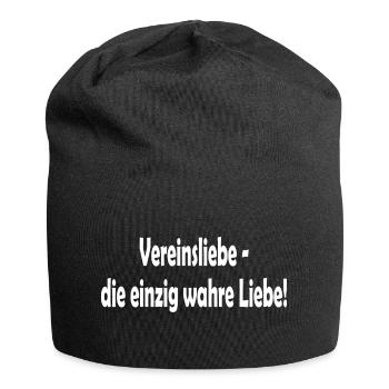 Vereinsliebe - die einzig wahre Liebe - Jersey-Beanie - Schwarz - Vorne