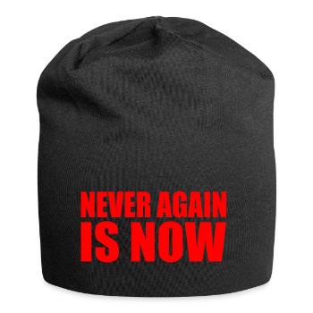 Never again is now - Jersey Beanie - black - Front