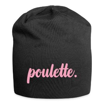 Küken - Freundin - Beste Freundin - Jersey-Beanie - Schwarz - Vorne