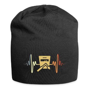 Welder Heart Palpitations Vintage - Jersey Beanie - black - Front