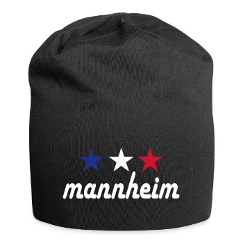 Mannheim Monnem Mannheimat - Jersey-Beanie - Schwarz - Vorne