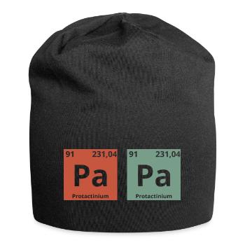 Papa tableau périodique - Bonnet en jersey - noir - Devant